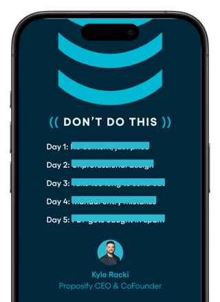 Inside Proposify Phone Mock